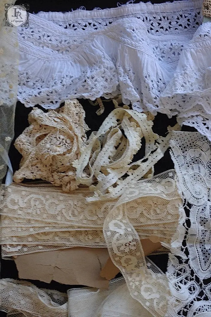 アンティークレース　dentelle ancienne lots 1 .FR a l'epoque