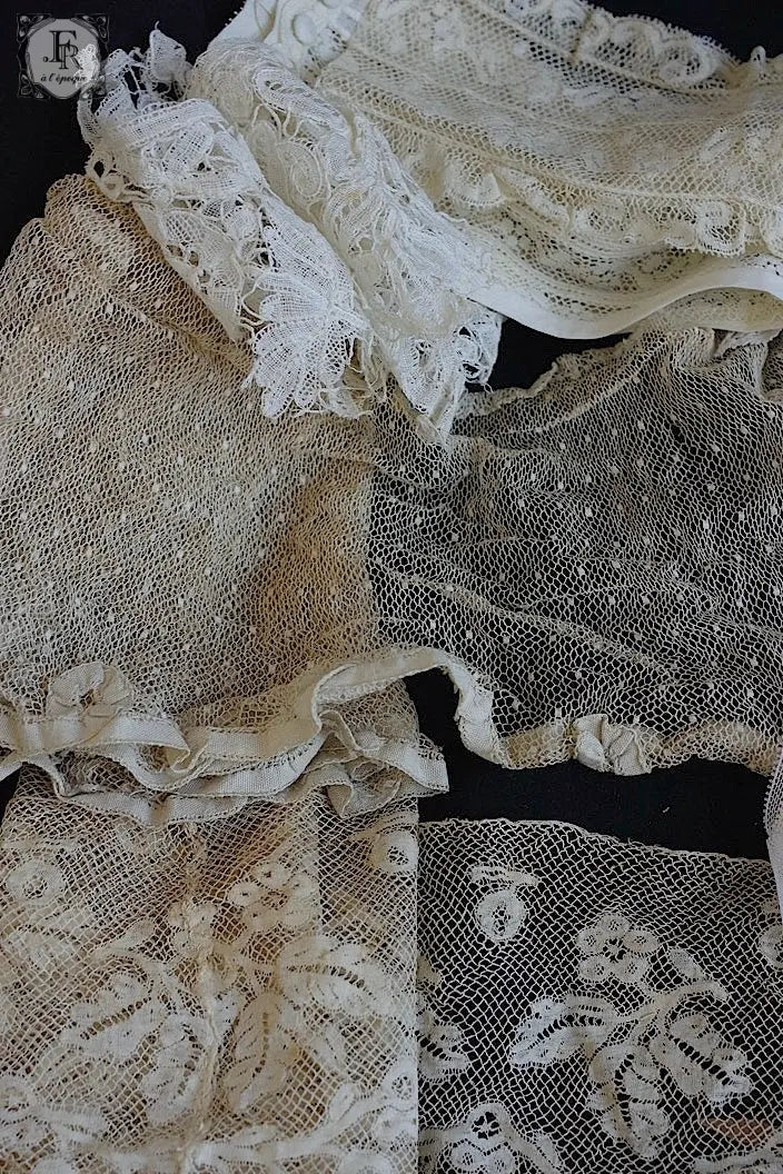 アンティークレース　dentelle ancienne lots 2 .FR a l'epoque