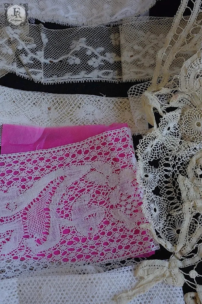アンティークレース　dentelle ancienne lots 2 .FR a l'epoque