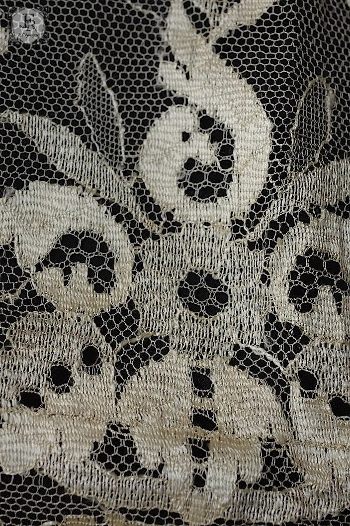 アンティークレース　dentelle ancienne　ブロンドレース　ショール .FR a l'epoque