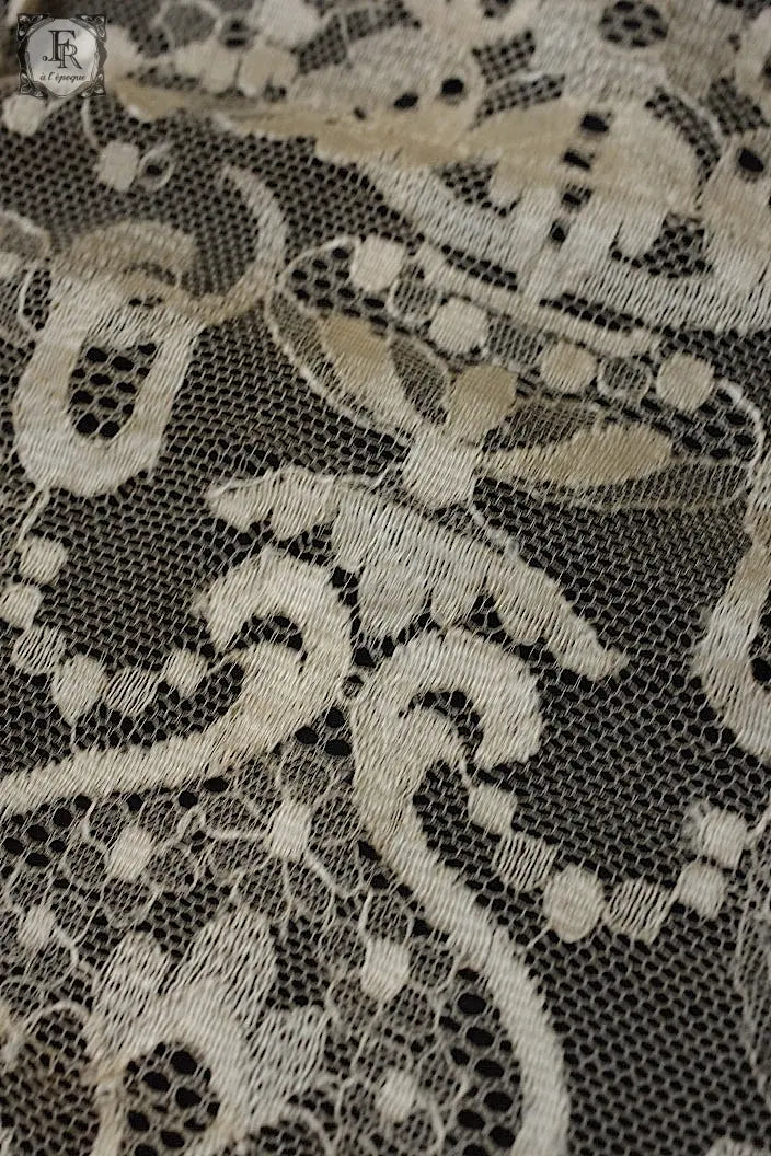 アンティークレース　dentelle ancienne　ブロンドレース　ショール .FR a l'epoque