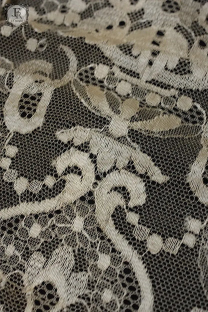 アンティークレース　dentelle ancienne　ブロンドレース　ショール .FR a l'epoque