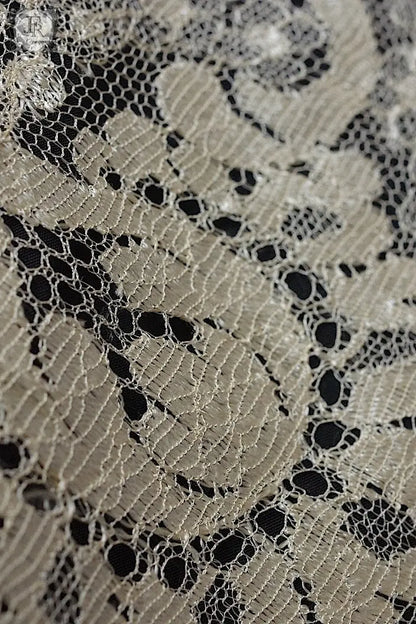 アンティークレース　dentelle ancienne　ブロンドレース　ショール .FR a l'epoque