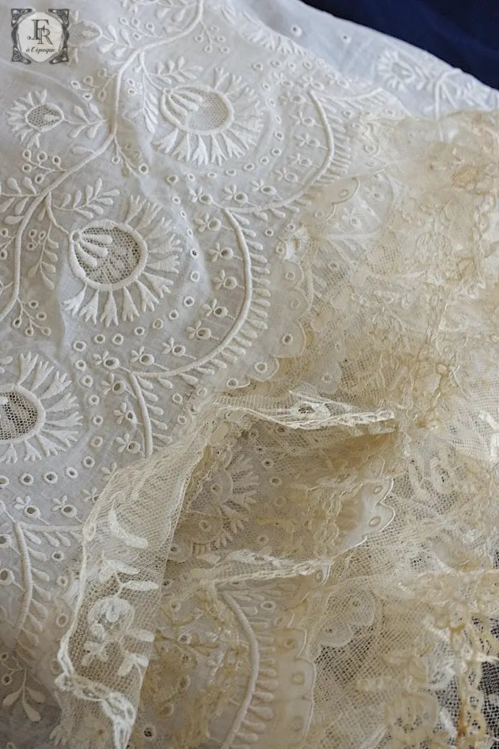 アンティークレース　dentelle ancienne　スカート素材 .FR a l'epoque