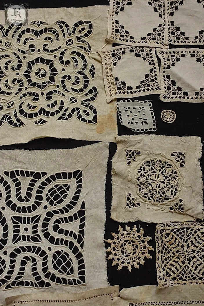 アンティークレース　dentelle ancienne　モチーフ22pieces .FR a l'epoque