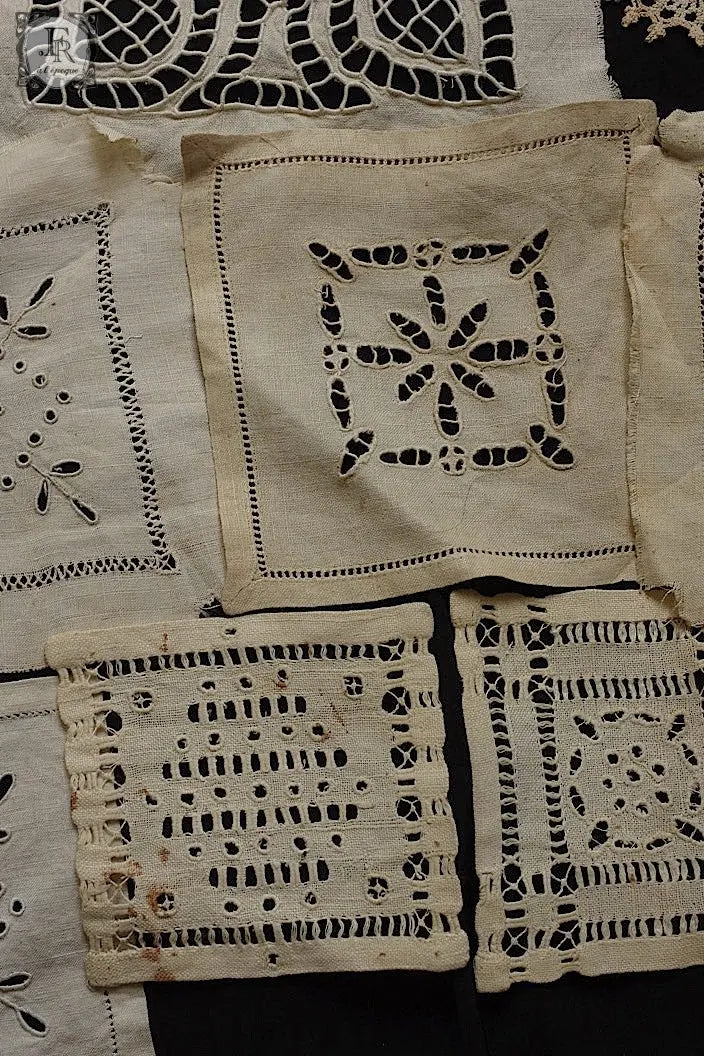 アンティークレース　dentelle ancienne　モチーフ22pieces .FR a l'epoque