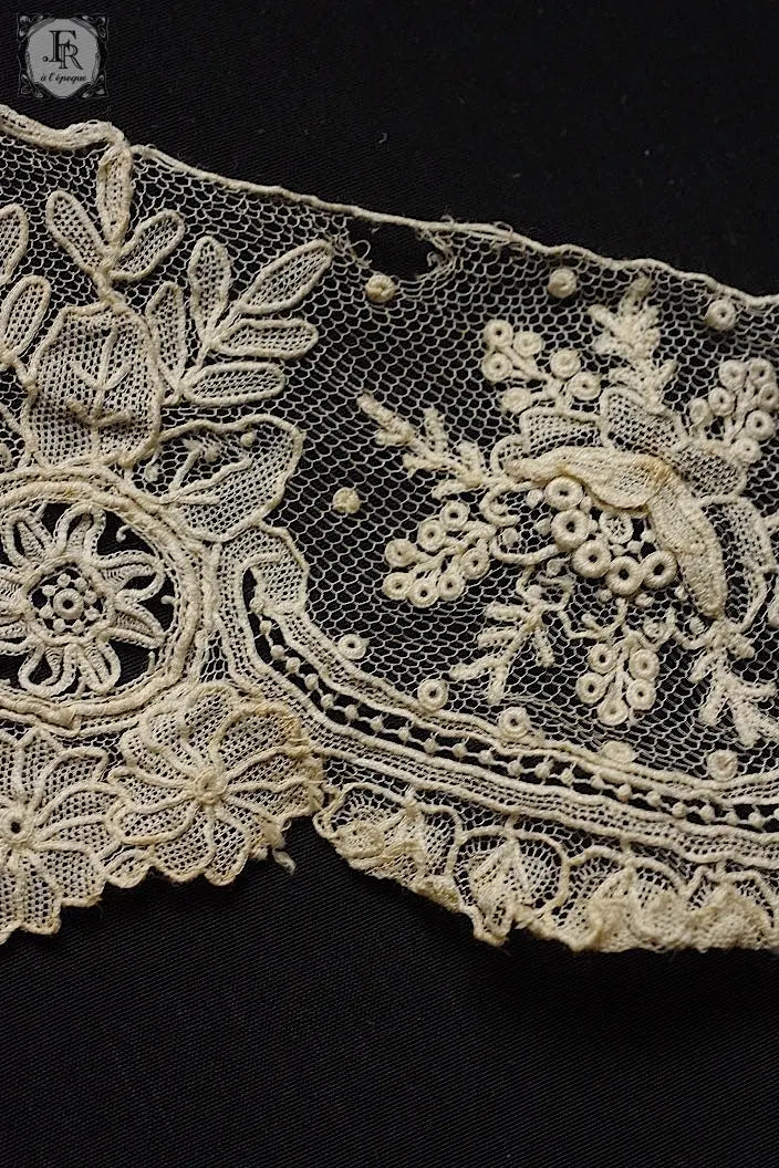 アンティークレース　dentelle ancienne　ブリュクセルレース　300cm .FR a l'epoque