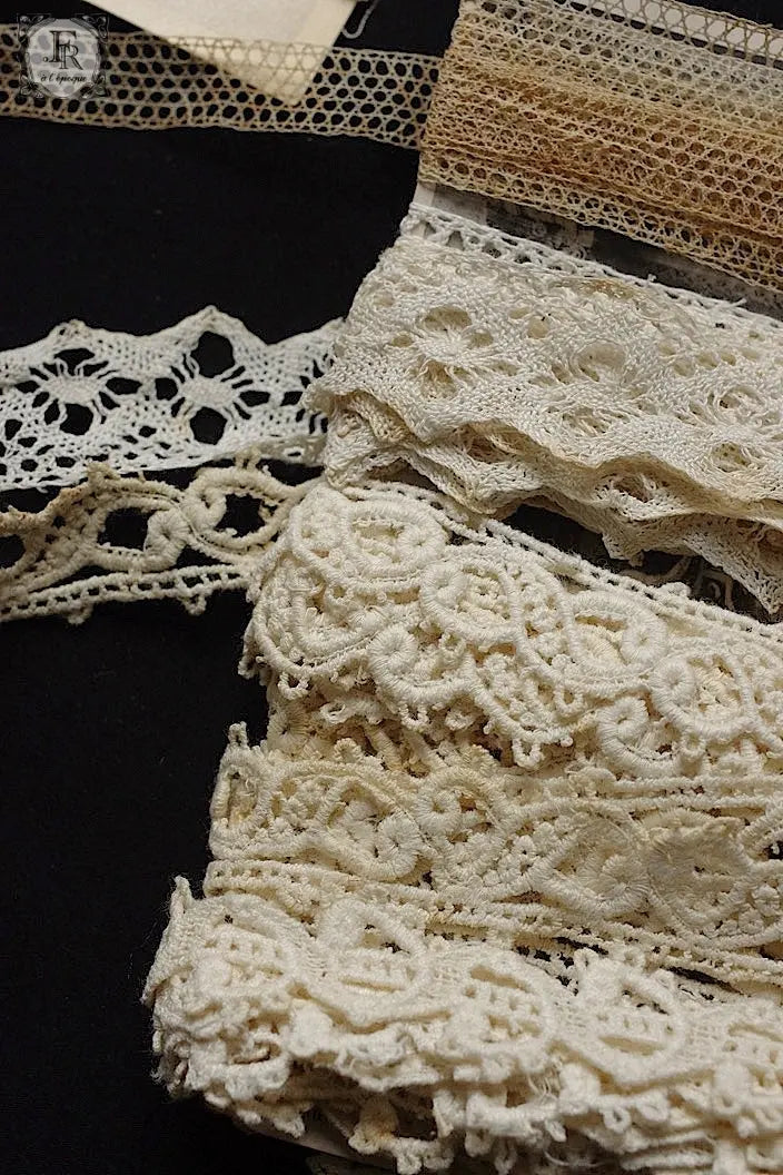 アンティークレース　dentelle ancienne　8本 .FR a l'epoque