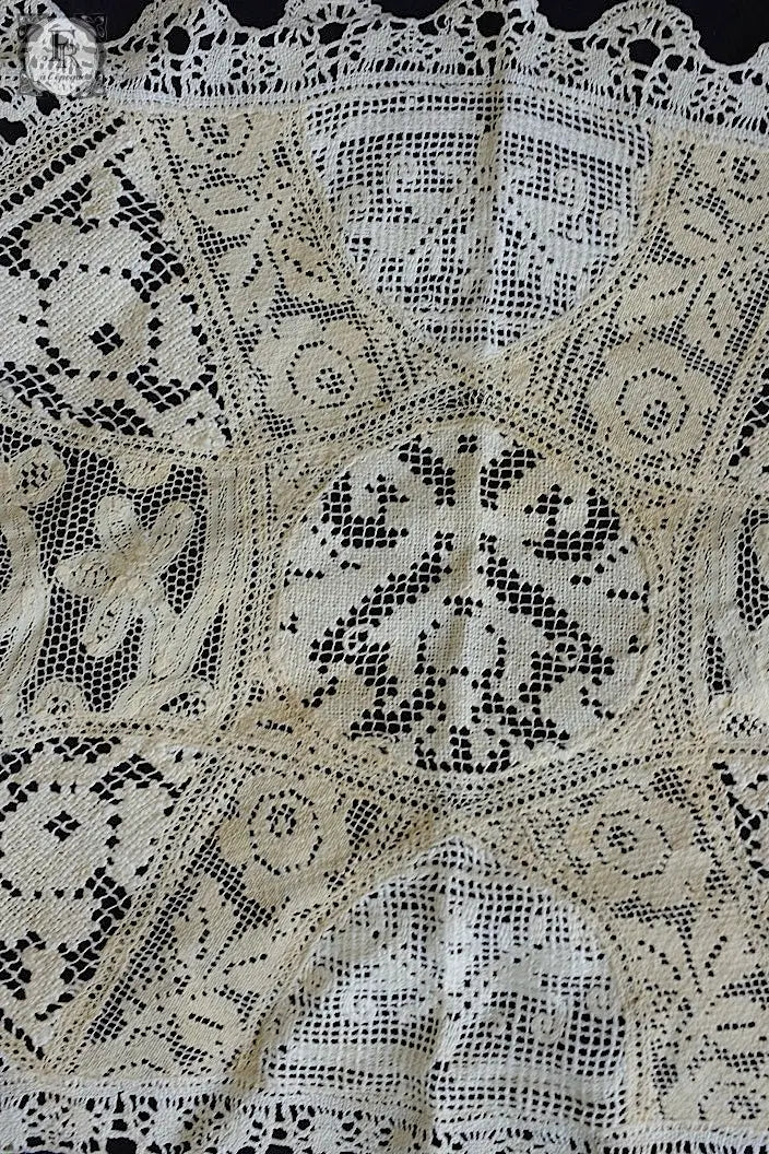 アンティークレース　dentelle ancinne カバー＋クロス .FR a l'epoque