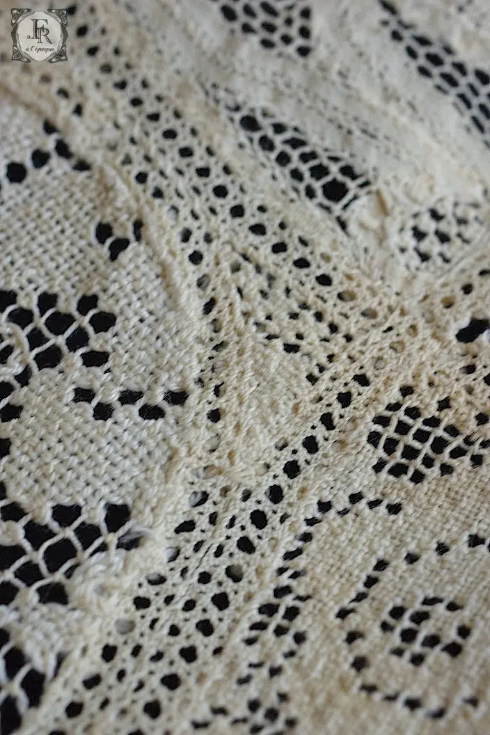 アンティークレース　dentelle ancinne カバー＋クロス .FR a l'epoque