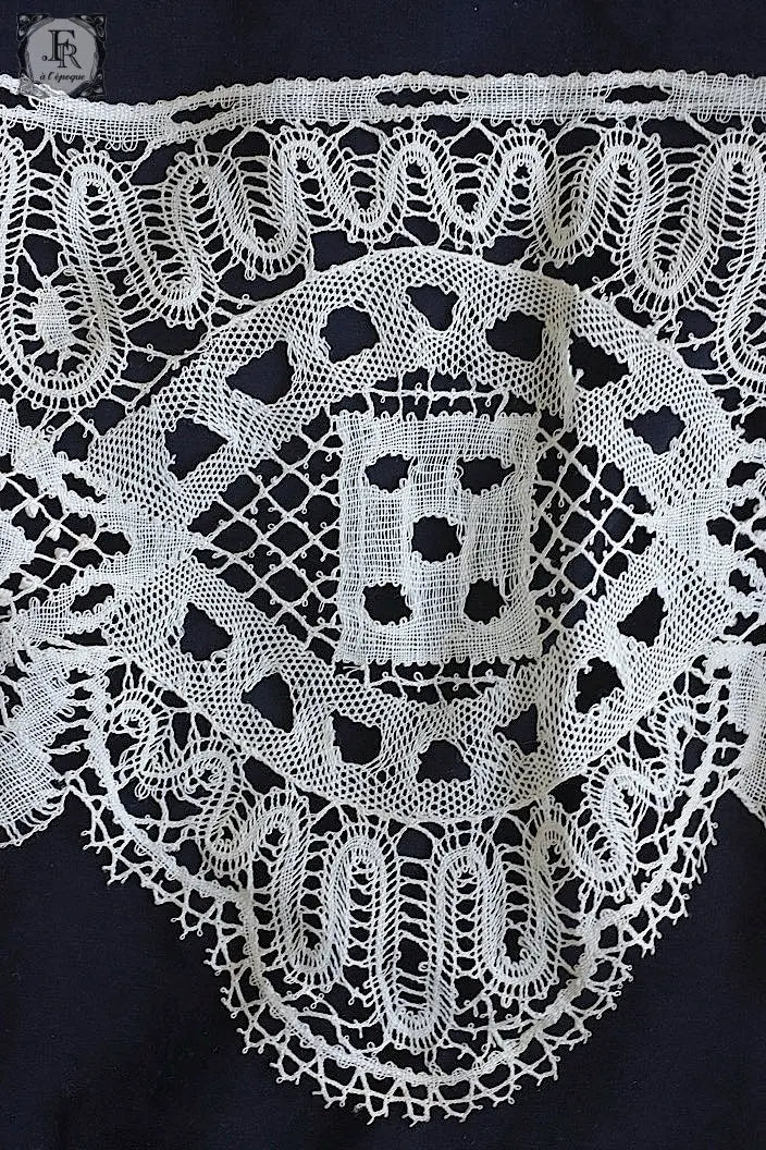 アンティークレース　dentelle ancinne　幅広ボビンレース　260cm .FR a l'epoque
