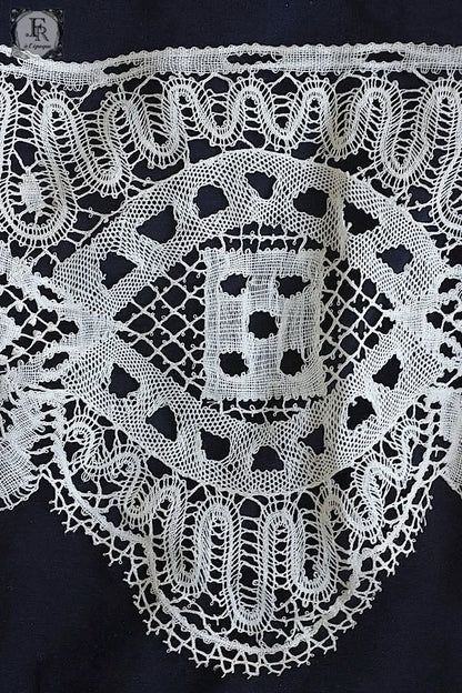 アンティークレース　dentelle ancinne　幅広ボビンレース　260cm .FR a l'epoque