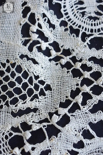 アンティークレース　dentelle ancinne　幅広ボビンレース　260cm .FR a l'epoque