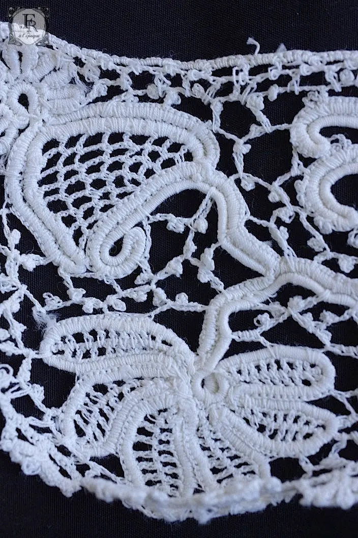 アンティークレース　dentelle ancinne　クロシェレース　430cm .FR a l'epoque