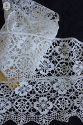 アンティークレース　dentelle ancinne　幅広ボビンレース　トータル584cm .FR a l'epoque