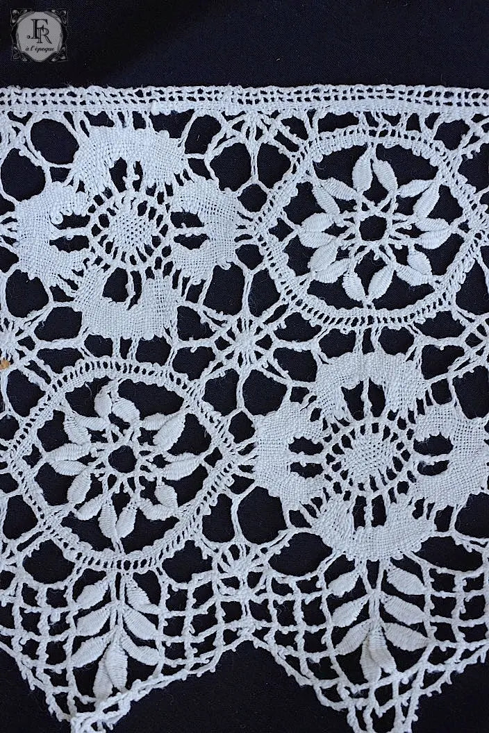 アンティークレース　dentelle ancinne　幅広ボビンレース　トータル584cm .FR a l'epoque