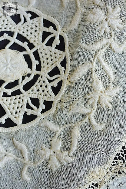 アンティークレース　dentelle ancinne　napprons 2 .FR a l'epoque