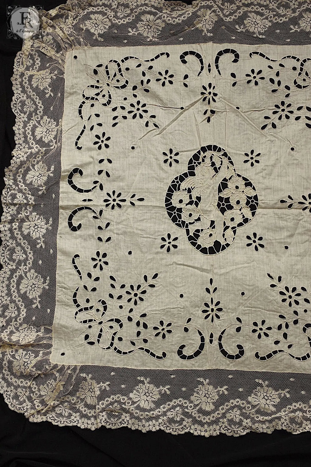 アンティークレースクロス　dentelle antique .FR a l'epoque