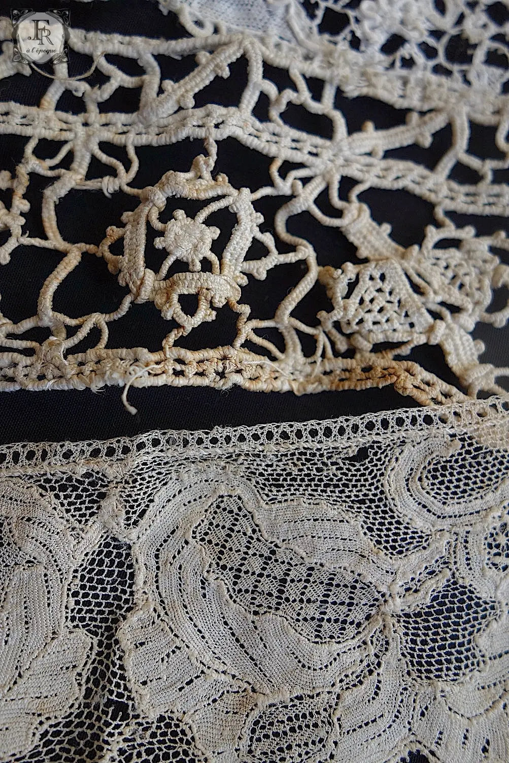 アンティークレース　dentelle antique 1700年代lot .FR a l'epoque