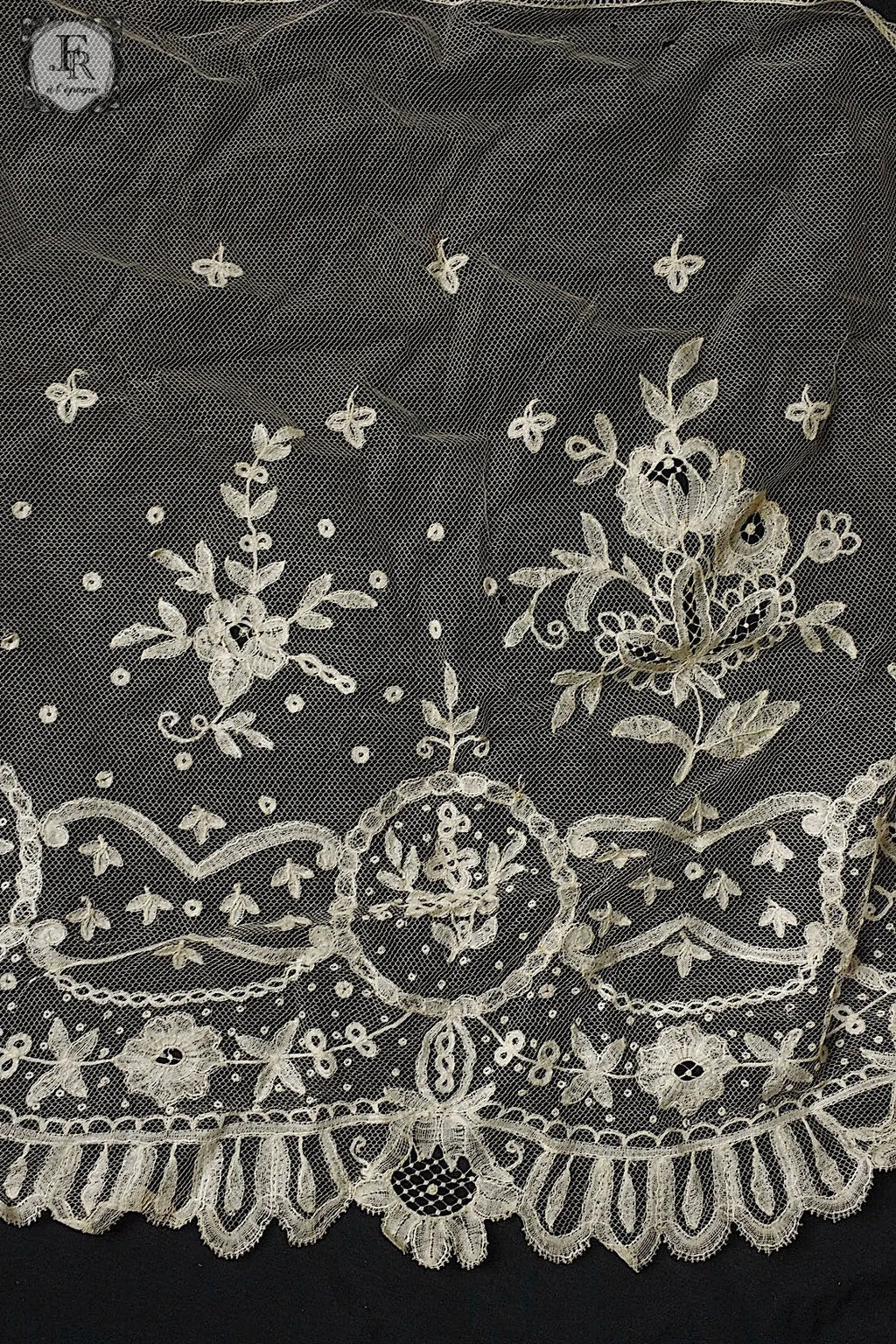 アンティークレース　dentelle antique 196cm 素材用 .FR a l'epoque