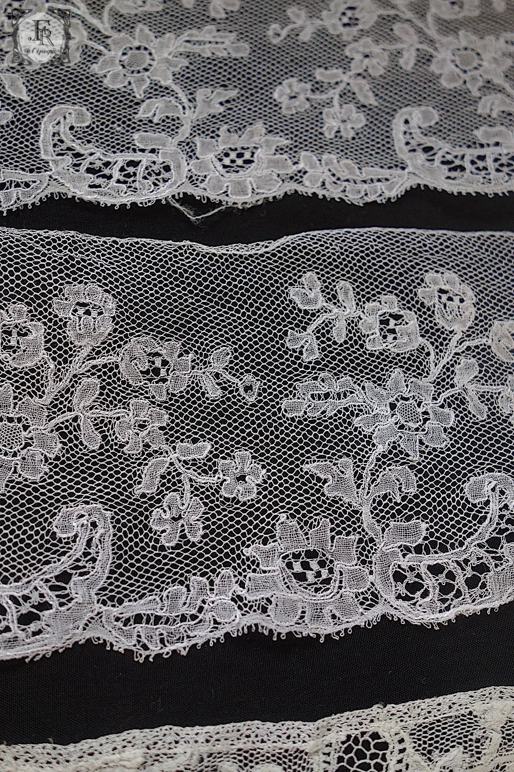 アンティークレース　dentelle antique 3本 .FR a l'epoque