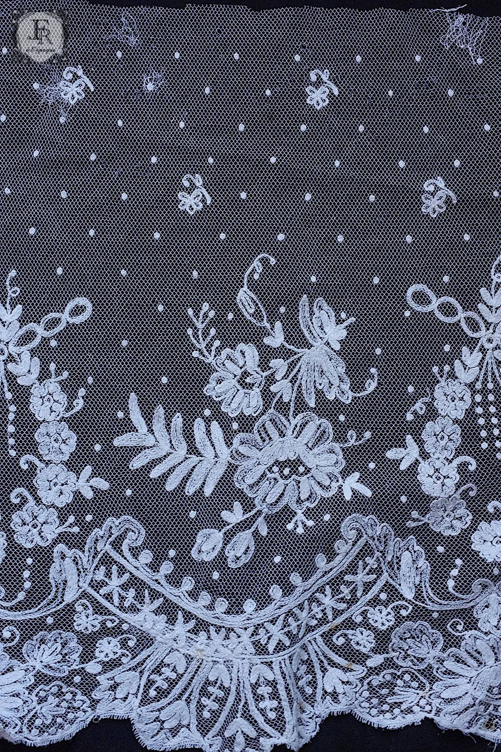 アンティークレース dentelle antique チュール刺繍 .FR a l'epoque