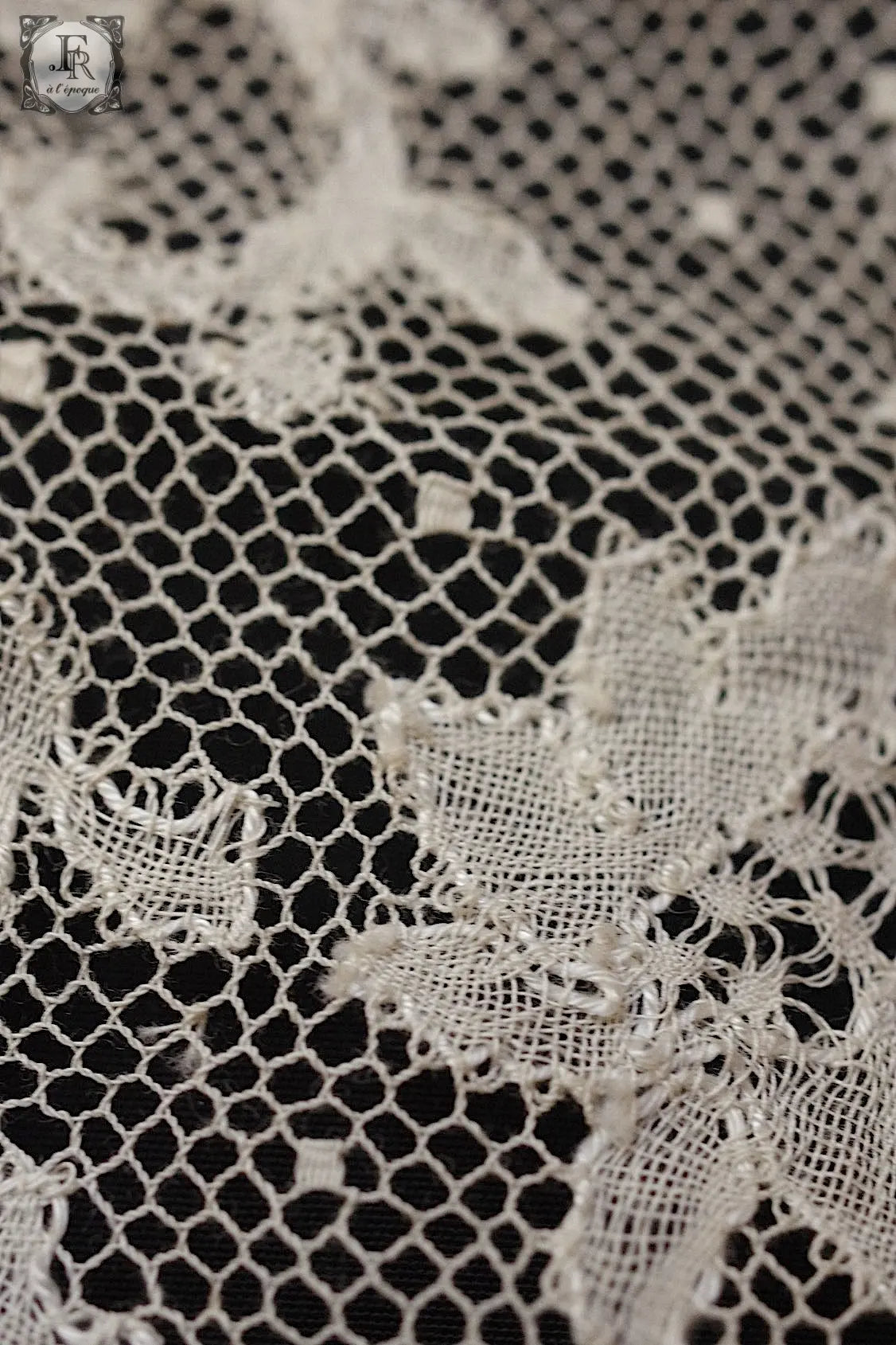 アンティークレース dentelle antique ハギレ　モチーフ lots3 .FR a l'epoque