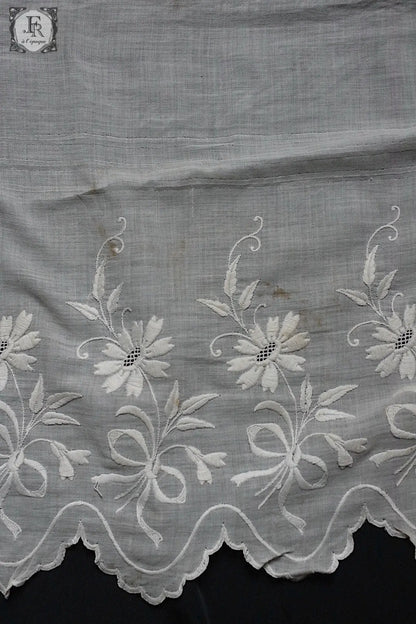 アンティーク刺繍レース生地　dentelle antique 素材用1 .FR a l'epoque