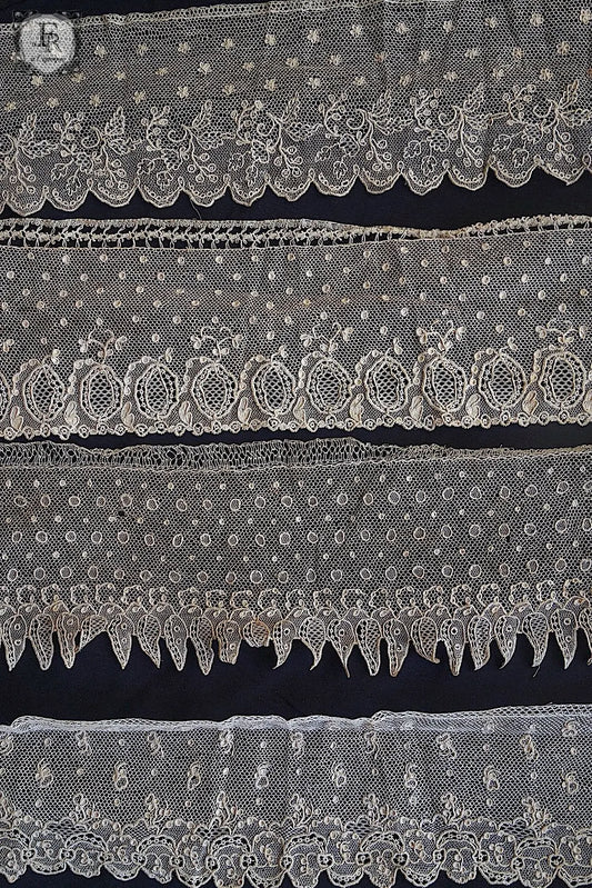 アンティークレース　dentelle antique アランソン　54cm 35cm 49cm 40cm .FR a l'epoque