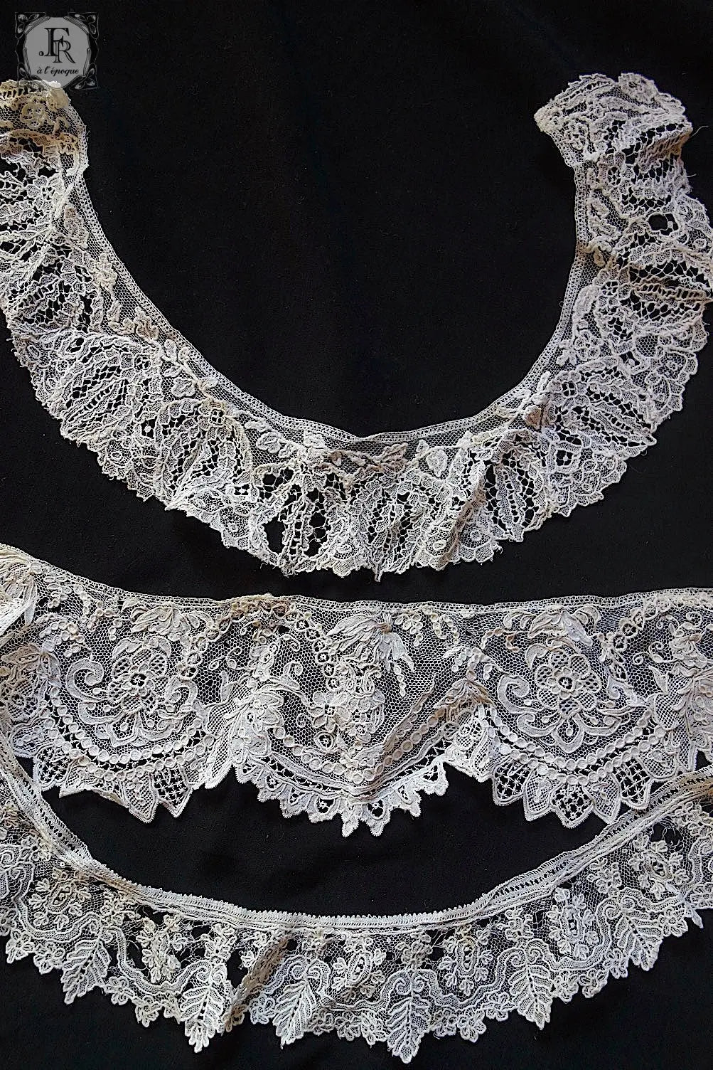 アンティークレース　dentelle antique 素材用lot .FR a l'epoque