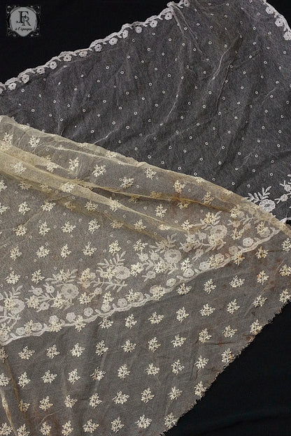 アンティークレース　dentelle antique lace ベール２種 .FR a l'epoque