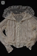 アンティークレース　dentelle antique lace アンティークブラウス　素材用 .FR a l'epoque