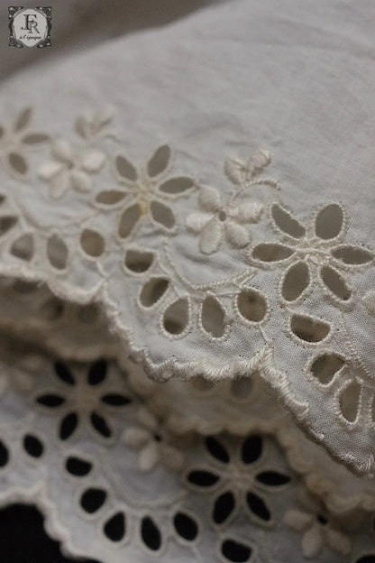 アンティークレース　dentelle antique lace　カットワーク、刺繍レース .FR a l'epoque