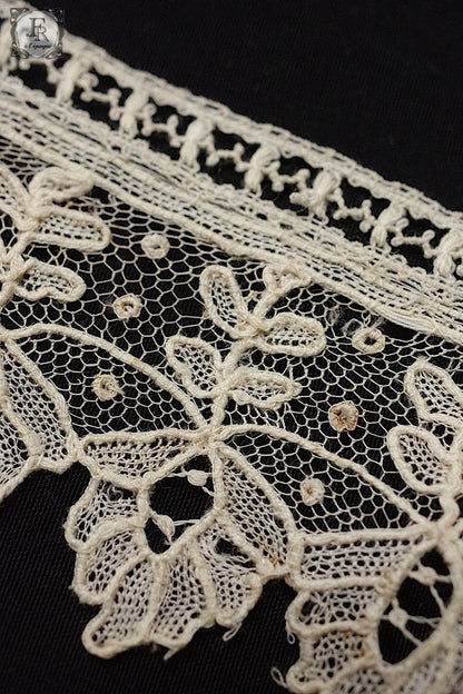 アンティークレース　dentelle antique lace　ブリュクセルレース２種 .FR a l'epoque