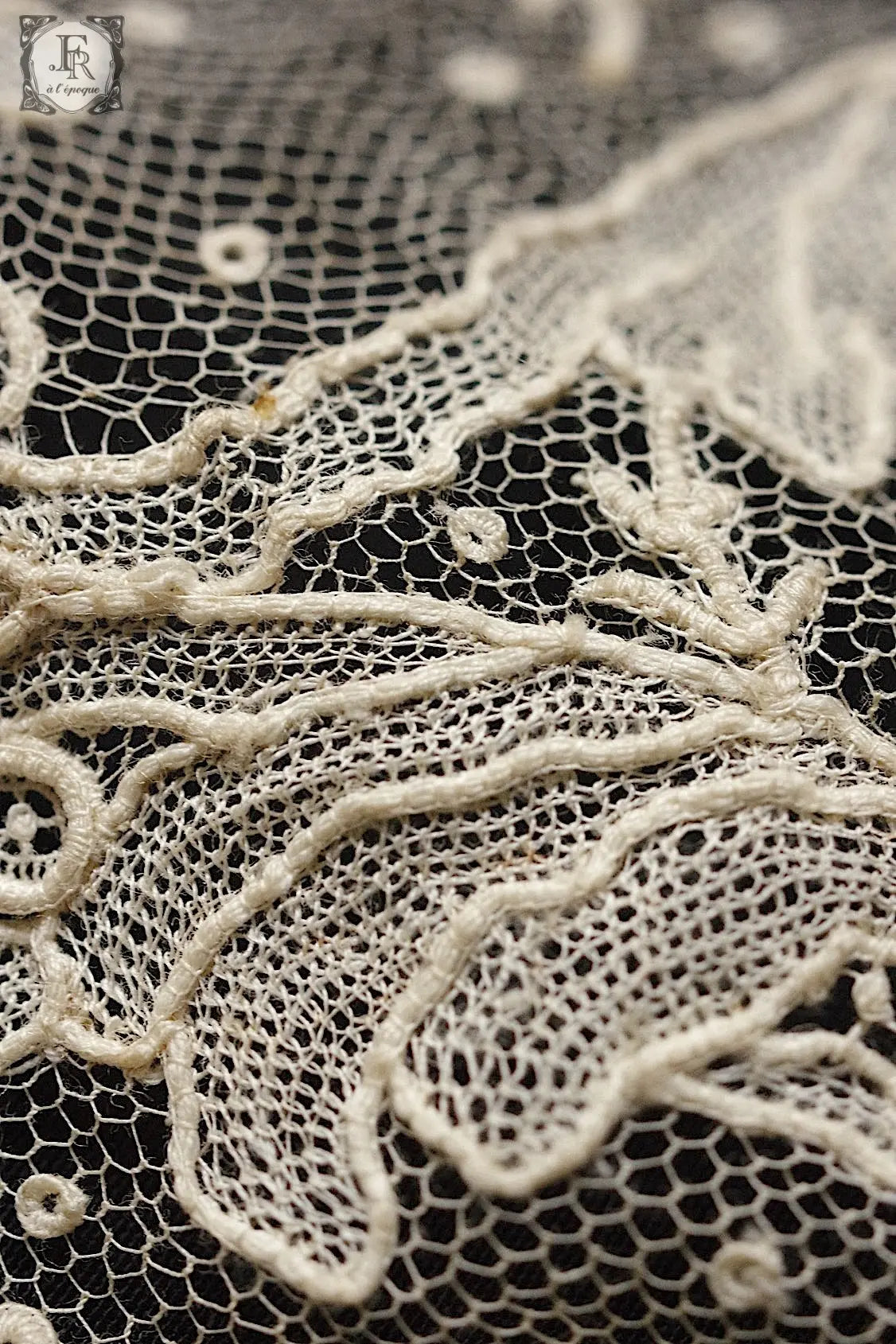 アンティークレース　dentelle antique lace　ブリュクセルレース .FR a l'epoque