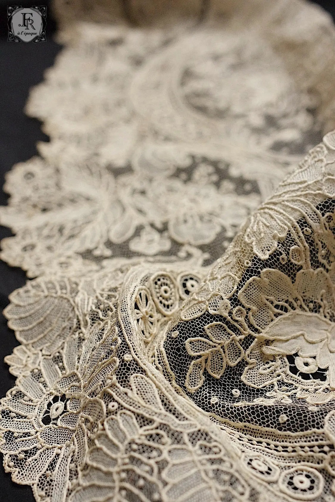 アンティークレース　dentelle antique lace　ブリュクセルレース .FR a l'epoque