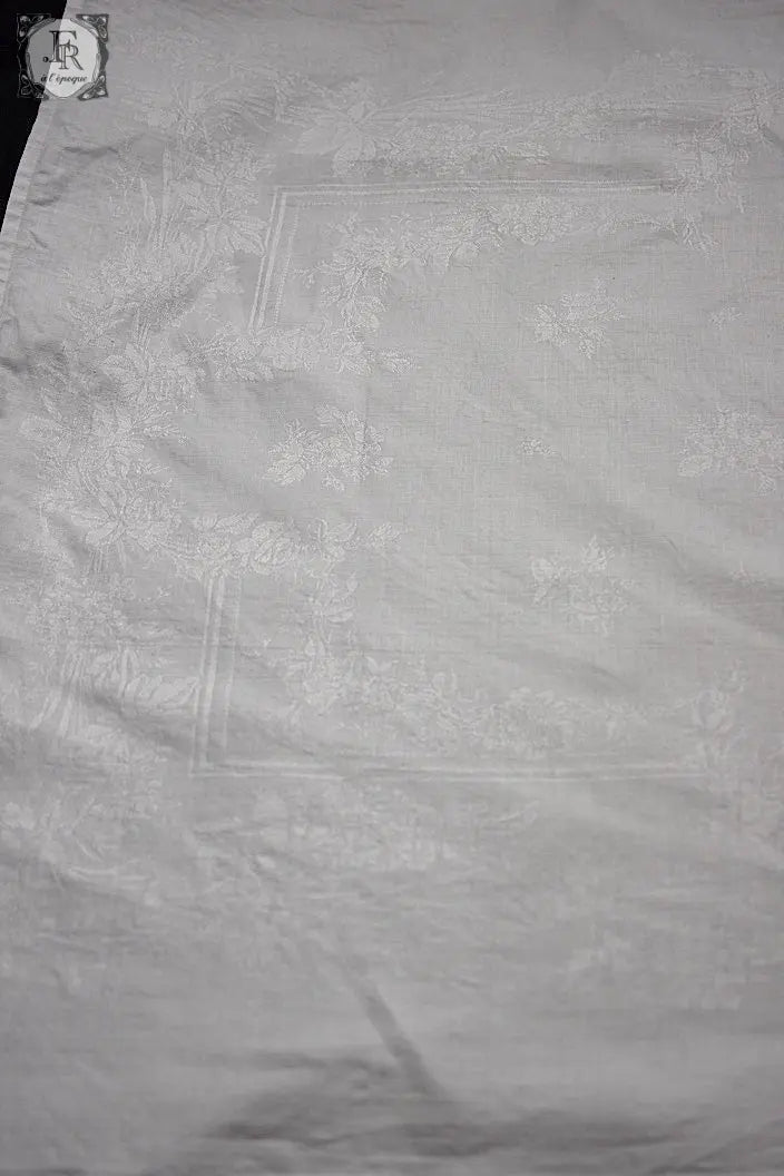 アンティーククロス　dentelle nappe　ダマセ .FR a l'epoque