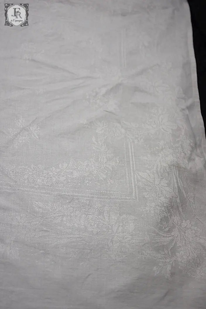 アンティーククロス　dentelle nappe　ダマセ .FR a l'epoque