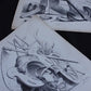 gravure アンティーク  版画　4 .FR A Ll'EPOQUE