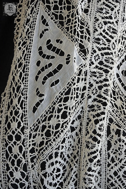 アンティークカーテン　linge de maison 特大 .FR a l'epoque