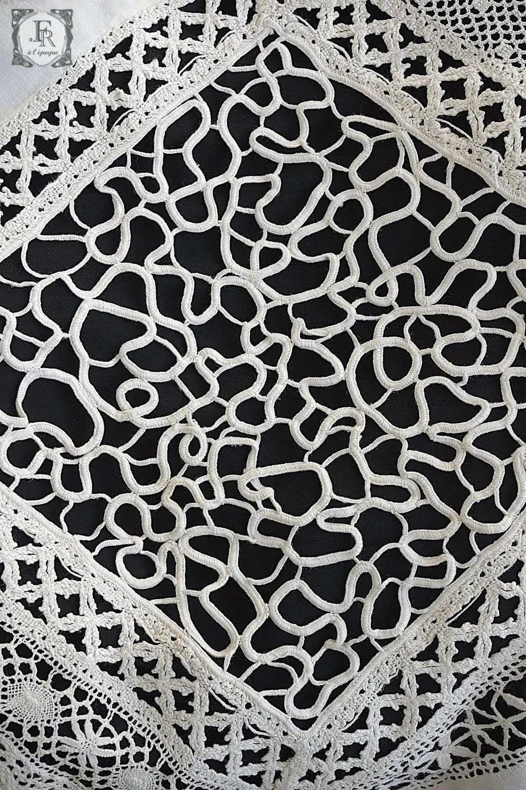 アンティークカーテン　linge de maison ４枚セット .FR a l'epoque