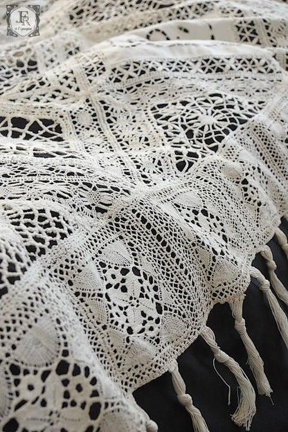 アンティークカーテン　linge de maison ４枚セット .FR a l'epoque