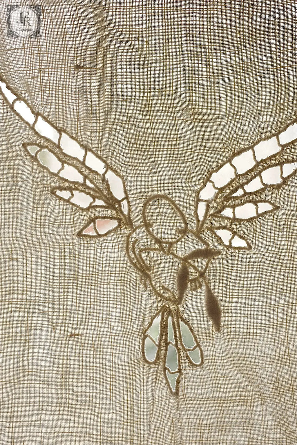 アンティークカーテン　linge de maison antique 1 .FR a l'epoque