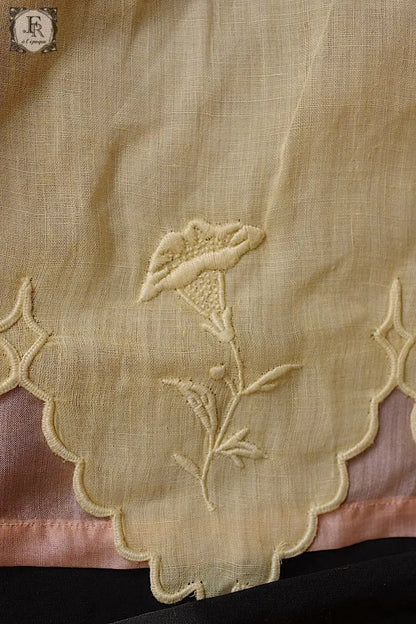 アンティークインテリアクロス　linge de maison antique ベッドカバーbebe用 .FR a l'epoque