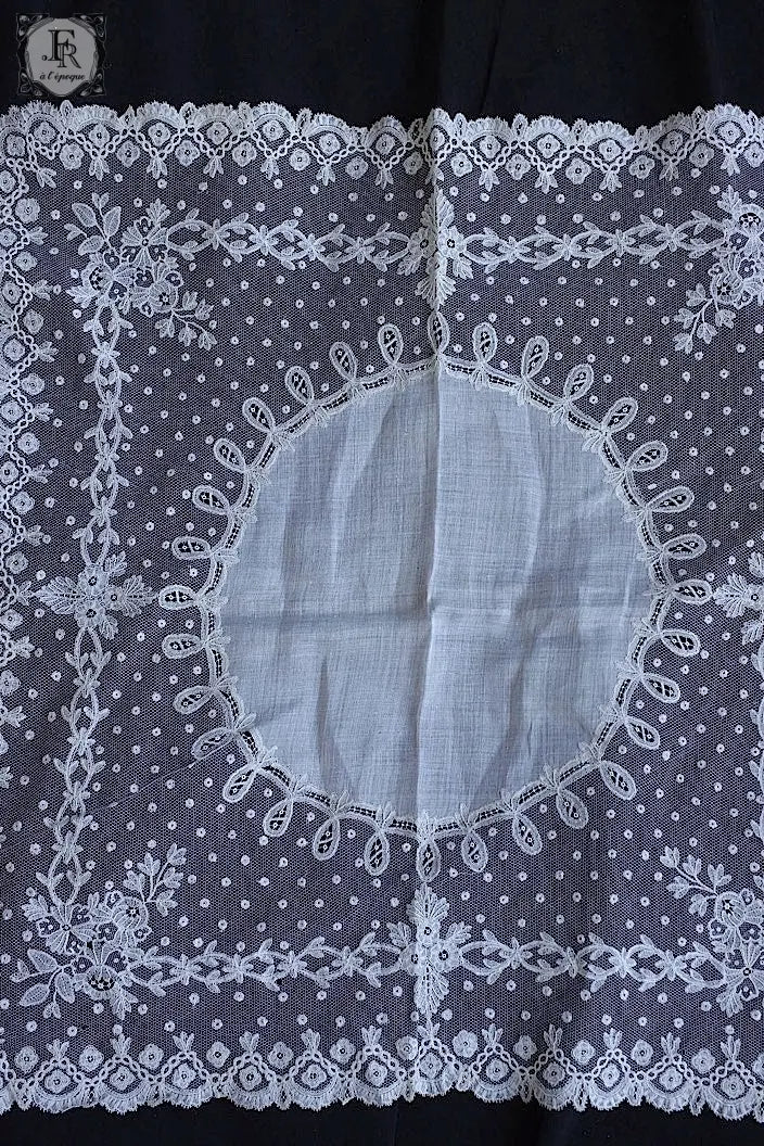 アンティークハンカチ　mouchoir antique 3 .FR a l'epoque