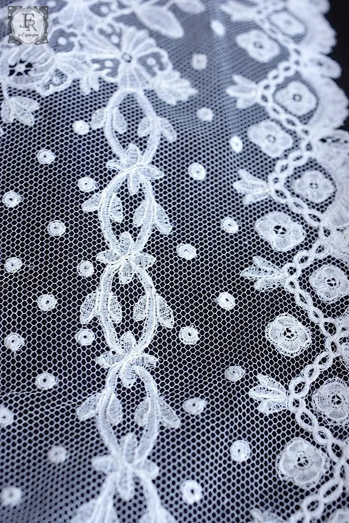 アンティークハンカチ　mouchoir antique 3 .FR a l'epoque