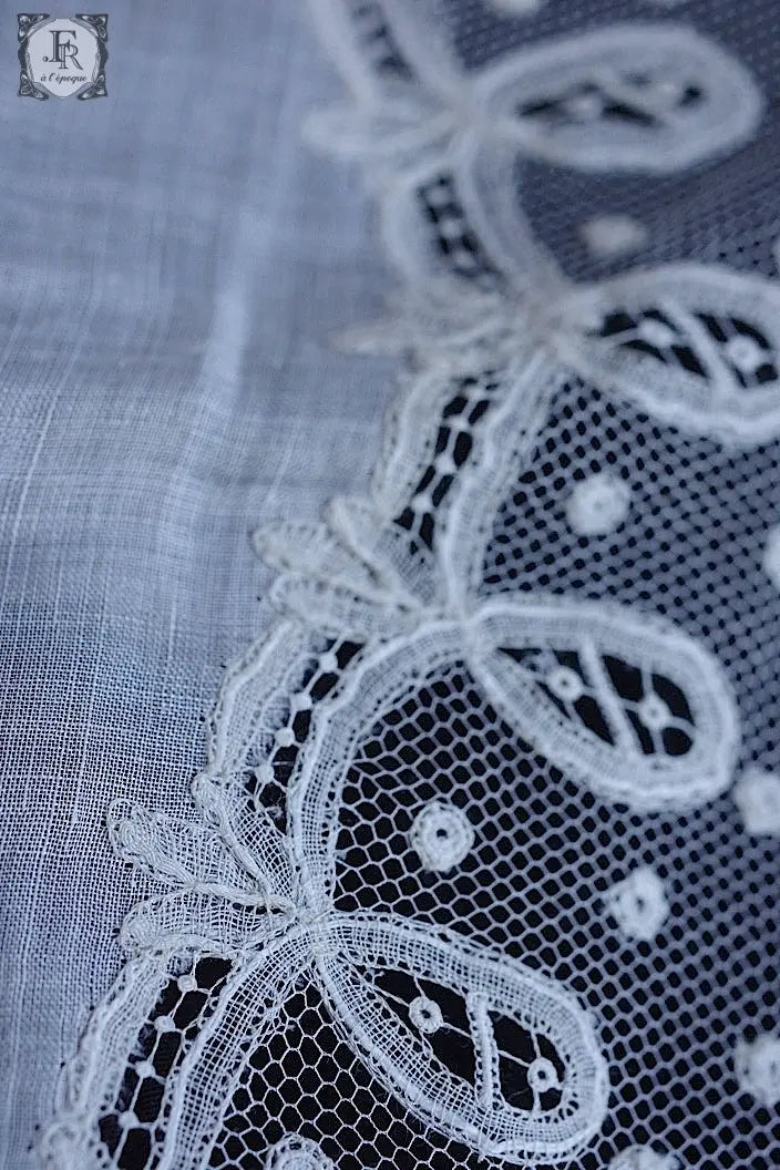 アンティークハンカチ　mouchoir antique 3 .FR a l'epoque