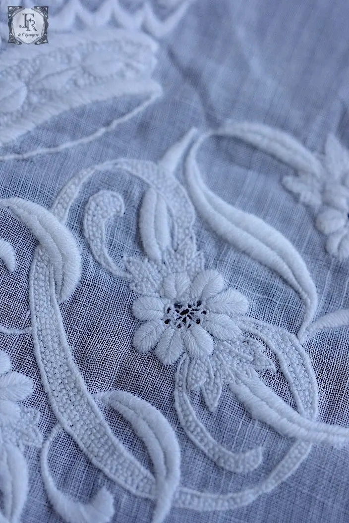 アンティークハンカチ　mouchoir antique 4 .FR a l'epoque