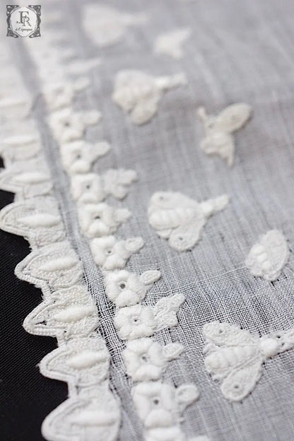 アンティークハンカチ　mouchoir antique ミツバチ .FR a l'epoque