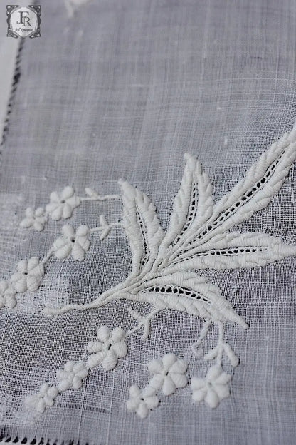 アンティークハンカチ　mouchoir antique  lot　1 .FR a l'epoque